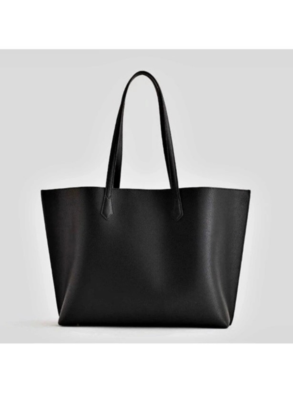 Quince Adeline Shopper Tote in Black